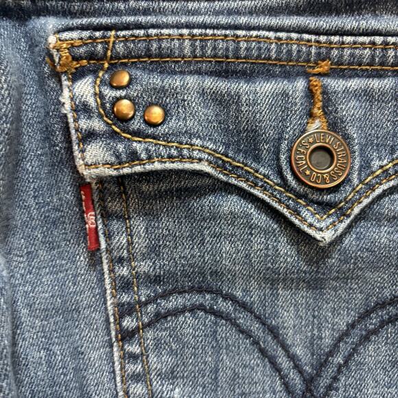 Bootcut Levis 515 Bootcut Size 12 S/C Women's Denim Blue Jeans Button Pockets - Picture 9 of 10